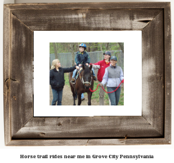 horse trail rides near me in Grove City, Pennsylvania